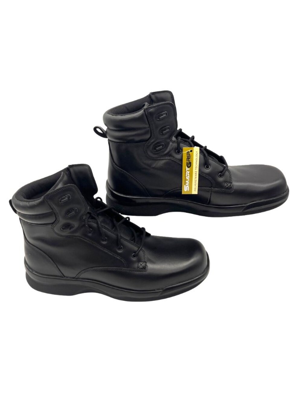Apex Ambulator Biomechanical Slip Resistant Black Leather Boots Mens Size 12 M - Picture 2 of 15
